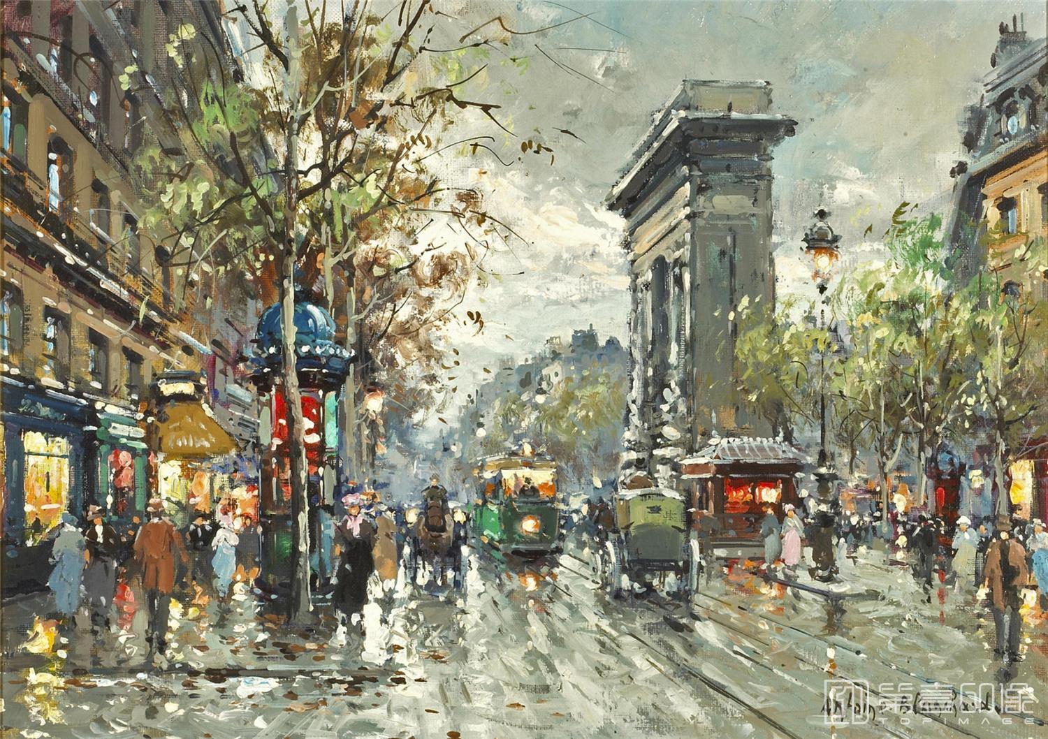 油画-安托万·布兰乍得 Antoine Blanchard作品-113